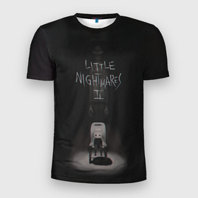 Мужская футболка 3D спортивная с принтом Little Nightmares 2 в Кировске, 100% полиэстер с улучшенными характеристиками | приталенный силуэт, круглая горловина, широкие плечи, сужается к линии бедра | game | games | little nightmares | игра | игры | моно | номы | тёмная шестая | шестая