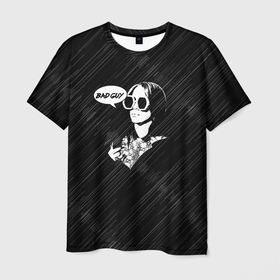Мужская футболка 3D с принтом Билли Айлиш в Тюмени, 100% полиэфир | прямой крой, круглый вырез горловины, длина до линии бедер | bad guy | billie | billie eilish | billieeilish | билли | билли айлиш
