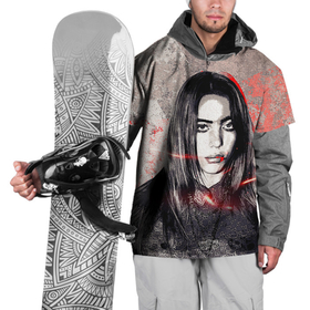 Накидка на куртку 3D с принтом Билли Айлиш стиль гранж в Новосибирске, 100% полиэстер |  | Тематика изображения на принте: bad guy | billie | billie eilish | billieeilish | билли | билли айлиш