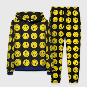 Мужской костюм 3D (с толстовкой) с принтом Смайлики в Тюмени,  |  | emoji | smile | sticker | грусть | любовь | печаль | плачь | смайлики | стикеры | текстура | улыбка | эмоджи | эмодзи