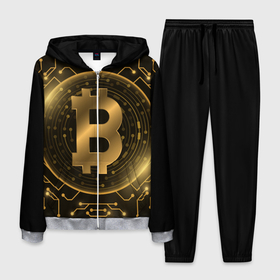 Мужской костюм 3D с принтом ЗОЛОТОЙ БИТКОИН в Белгороде, 100% полиэстер | Манжеты и пояс оформлены тканевой резинкой, двухслойный капюшон со шнурком для регулировки, карманы спереди | bitcoin | blockchain | btc | cardano | crypto | ethereum | polkadot | tether | xrp | бинанс | биткоин | блокчейн | валюта | деньги | криптовалюта | майнер | майнинг | цифровая валюта | цифровое золото | эфир