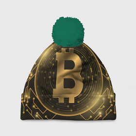 Шапка 3D c помпоном с принтом ЗОЛОТОЙ БИТКОИН в Тюмени, 100% полиэстер | универсальный размер, печать по всей поверхности изделия | bitcoin | blockchain | btc | cardano | crypto | ethereum | polkadot | tether | xrp | бинанс | биткоин | блокчейн | валюта | деньги | криптовалюта | майнер | майнинг | цифровая валюта | цифровое золото | эфир