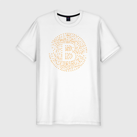 Мужская футболка хлопок Slim с принтом БИТКОИН | BITCOIN в Санкт-Петербурге, 92% хлопок, 8% лайкра | приталенный силуэт, круглый вырез ворота, длина до линии бедра, короткий рукав | bitcoin | blockchain | btc | cardano | crypto | ethereum | polkadot | tether | xrp | бинанс | биткоин | блокчейн | валюта | деньги | криптовалюта | майнер | майнинг | цифровая валюта | цифровое золото | эфир