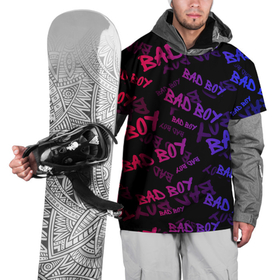 Накидка на куртку 3D с принтом Bad Boy в Новосибирске, 100% полиэстер |  | bad | boy | human | man | street | style | sueta | vip | вип | мальчик | наводить | надпись | пацанская | пацанские | стиль | суета | суету | текстура | уличный | человек