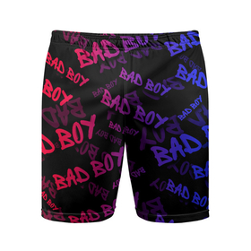 Мужские шорты спортивные с принтом Bad Boy в Белгороде,  |  | bad | boy | human | man | street | style | sueta | vip | вип | мальчик | наводить | надпись | пацанская | пацанские | стиль | суета | суету | текстура | уличный | человек