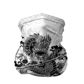 Бандана-труба 3D с принтом ДРАКОН | DRAGON в Курске, 100% полиэстер, ткань с особыми свойствами — Activecool | плотность 150‒180 г/м2; хорошо тянется, но сохраняет форму | anime | china | dragon | japan | katana | samurai | smoke | snake | sword | tattoo | аниме | дракон | дым | змей | катана | китай | меч | самурай | тату | татуировка | япония