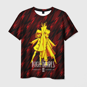 Мужская футболка 3D с принтом Little Nightmares 2 в Екатеринбурге, 100% полиэфир | прямой крой, круглый вырез горловины, длина до линии бедер | little nightmares | игра | страшилка | страшная игра | ужас | хоррор