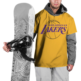 Накидка на куртку 3D с принтом Лос-Анджелес Лейкерс (Форма1) в Новосибирске, 100% полиэстер |  | nba | баскетбол | лейкерс форма | лос анджелес лейкерс | нба