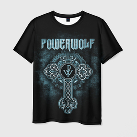 Мужская футболка 3D с принтом Powerwolf в Новосибирске, 100% полиэфир | прямой крой, круглый вырез горловины, длина до линии бедер | heavy metal | metal | powerwolf | группы | метал | музыка | пауэр метал | рок | хеви метал