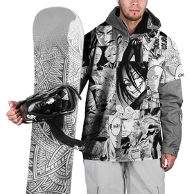 Накидка на куртку 3D с принтом One-Punch Man (Ванпачмен) в Тюмени, 100% полиэстер |  | one punch man | аниме | ван панч мен | ванпачмен | гароу | генос | кинг | сайтама | сверхзвуковой соник | фубуки