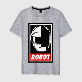 Мужская футболка хлопок с принтом Daft Punk в Новосибирске, 100% хлопок | прямой крой, круглый вырез горловины, длина до линии бедер, слегка спущенное плечо. | cyberpunk | daft | daftpunk | electronic | get | guy | guy manuel | human | lucky | music | punk | robot | rock | thomas | дафт | дафтпанк | киберпанк | музыка | ню диско | панк | робот | рок | техно | томас | электро | электроник рок