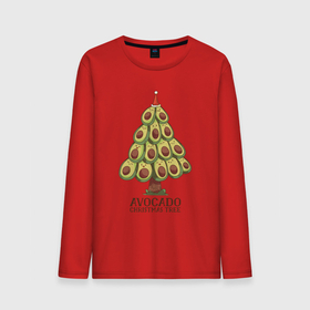 Мужской лонгслив хлопок с принтом Avocado Christmas Tree в Тюмени, 100% хлопок |  | claus | cute | nature | new year | santa | tree | авокадо | адвокадо | дед мороз | дед отмороз | ёлка | ель | из авокадо | колпак | косточка | милота | милые авокадо | новый год | прикол | природа | рождественское дерево