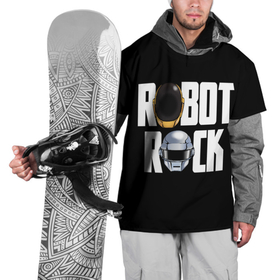 Накидка на куртку 3D с принтом Robot Rock в Тюмени, 100% полиэстер |  | cyberpunk | daft | daftpunk | electronic | get | guy | guy manuel | human | lucky | music | punk | robot | rock | thomas | дафт | дафтпанк | киберпанк | музыка | ню диско | панк | робот | рок | техно | томас | электро | электроник рок