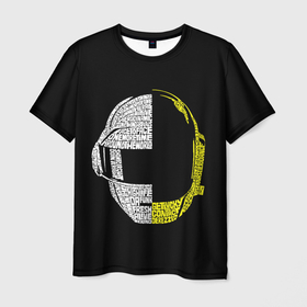Мужская футболка 3D с принтом Daft Punk в Петрозаводске, 100% полиэфир | прямой крой, круглый вырез горловины, длина до линии бедер | cyberpunk | daft | daftpunk | electronic | get | guy | guy manuel | human | lucky | music | punk | robot | rock | thomas | дафт | дафтпанк | киберпанк | музыка | ню диско | панк | робот | рок | техно | томас | электро | электроник рок