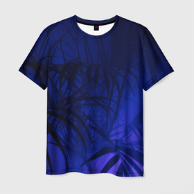 Мужская футболка 3D с принтом Тихие джунгли в Санкт-Петербурге, 100% полиэфир | прямой крой, круглый вырез горловины, длина до линии бедер | Тематика изображения на принте: джунгли | красиво | лес | лето | листья | пляж | растения
