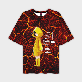 Мужская футболка oversize 3D с принтом Little   nightmares 2 girl в Тюмени,  |  | Тематика изображения на принте: little nightmares | игра | страшилка | страшная игра | ужас | хоррор