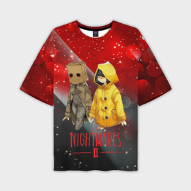 Мужская футболка oversize 3D с принтом Little            Nightmares 2 в Тюмени,  |  | Тематика изображения на принте: little nightmares | игра | страшилка | страшная игра | ужас | хоррор