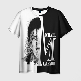 Мужская футболка 3D с принтом Майкл Джексон в Рязани, 100% полиэфир | прямой крой, круглый вырез горловины, длина до линии бедер | Тематика изображения на принте: бог танца | красивый звук | милый и очаровательный | самый популярный певец в мире