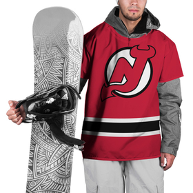 Накидка на куртку 3D с принтом Нью-Джерси Девилз (Форма1) , 100% полиэстер |  | дьяволы | нхл | нью джерси девилз | нью джерси девилз форма | хоккей