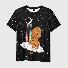 Мужская футболка 3D с принтом Львица (Знак Зодиака Лев) в Курске, 100% полиэфир | прямой крой, круглый вырез горловины, длина до линии бедер | alien | earth | galaxy | star | астрономия | вселенная | животные | звезда | земля | космос | лев | луна | львица | наса | облака | паттерн | планета | радуга | текстура
