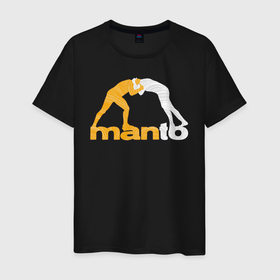 Мужская футболка хлопок с принтом Manto , 100% хлопок | прямой крой, круглый вырез горловины, длина до линии бедер, слегка спущенное плечо. | bjj | grappling | jiu jitsu | judo | mma | suplex | wrestling | борьба | бросок | самбо | татами