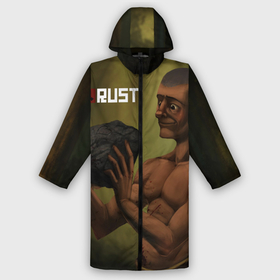 Дождевик унисекс 3D с принтом Rust в городе Новоалтайск,  |  | air drop | facepunch | game | rust | survival | wolf | аир дроп | выживание | игра