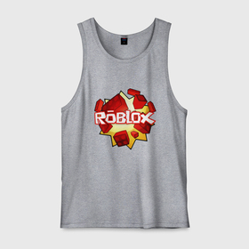 Мужская майка хлопок с принтом ROBLOX LOGO в Тюмени, 100% хлопок |  | piggy | roblox | roblox games | roblox piggy | игра роблокс | пигги. | роблокс | роблокс пигги | робукс