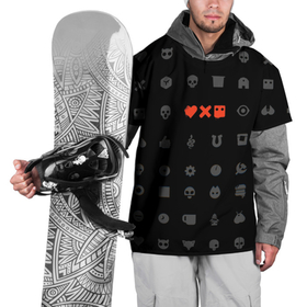 Накидка на куртку 3D с принтом Любовь, смерть и роботы , 100% полиэстер |  | Тематика изображения на принте: love death and robots | иконка | кибер | логотип | любовь | мультик | нетфликс | подарок | робот | сериал | символ | черный