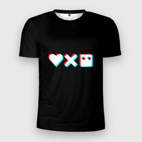 Мужская футболка 3D спортивная с принтом Любовь, смерть и роботы в Новосибирске, 100% полиэстер с улучшенными характеристиками | приталенный силуэт, круглая горловина, широкие плечи, сужается к линии бедра | Тематика изображения на принте: 3d | 3д | love death and robots | иконка | кибер | логотип | любовь | мультик | нетфликс | подарок | робот | сериал | символ | черный