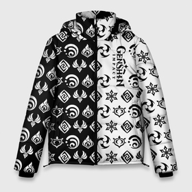 Мужская зимняя куртка 3D с принтом Genshin Impact в Тюмени, верх — 100% полиэстер; подкладка — 100% полиэстер; утеплитель — 100% полиэстер | длина ниже бедра, свободный силуэт Оверсайз. Есть воротник-стойка, отстегивающийся капюшон и ветрозащитная планка. 

Боковые карманы с листочкой на кнопках и внутренний карман на молнии. | Тематика изображения на принте: anime | game | zelda | аниме | геншин | дилюк | игра | импакт | итэр | люмин | молитва | паймон | тейват