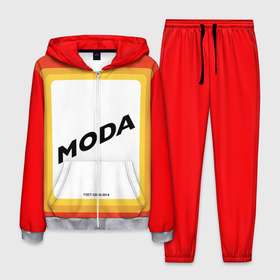 Мужской костюм 3D с принтом Сода - MODA в Новосибирске, 100% полиэстер | Манжеты и пояс оформлены тканевой резинкой, двухслойный капюшон со шнурком для регулировки, карманы спереди | fashion | moda | soda | гост | мода | сода