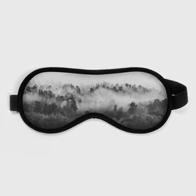 Маска для сна 3D с принтом Лес в Петрозаводске, внешний слой — 100% полиэфир, внутренний слой — 100% хлопок, между ними — поролон |  | tegunvteg | деревья | лес | листья | природа | темный лес | туман | туман в лесу