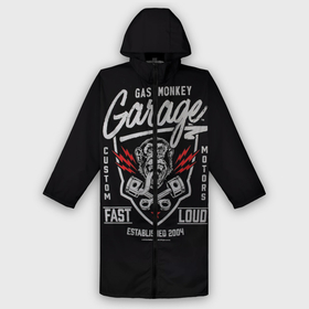 Дождевик унисекс 3D с принтом Gas Monkey Garage в городе Новоалтайск,  |  | garage | gas | monkey | автомобили | гараж | ретро