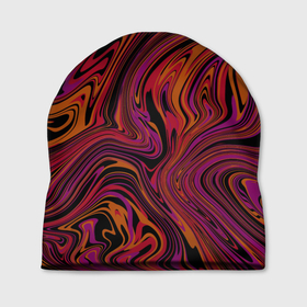 Шапка 3D с принтом Purple abstract , 100% полиэстер | универсальный размер, печать по всей поверхности изделия | abstract | абстракция | пурпурный цвет | розовый цвет | фиалка