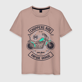 Мужская футболка хлопок с принтом вертолеты ездят в Санкт-Петербурге, 100% хлопок | прямой крой, круглый вырез горловины, длина до линии бедер, слегка спущенное плечо. | motorcycle | racer | ride | гонщик | ездят | мотоцикл