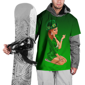 Накидка на куртку 3D с принтом девушка лепрекон в зеленом в Кировске, 100% полиэстер |  | 17 марта | девушка | день святого патрика | зеленый | зеленый костюм | ирландия | клевер | кружка | лепрекон | модель | монеты | рисунок | традиции | эль