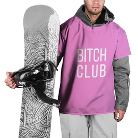 Накидка на куртку 3D с принтом Bitch club в Белгороде, 100% полиэстер |  | Тематика изображения на принте: club | pink | клубб бичб пляжб серфинг | розовый