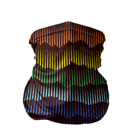 Бандана-труба 3D с принтом Радуга в Курске, 100% полиэстер, ткань с особыми свойствами — Activecool | плотность 150‒180 г/м2; хорошо тянется, но сохраняет форму | волны | настроение | радуга | радужное | текстура