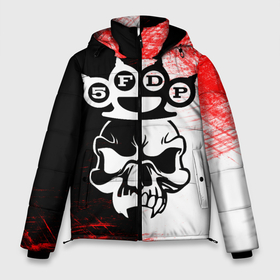 Мужская зимняя куртка 3D с принтом Five Finger Death Punch [5] в Кировске, верх — 100% полиэстер; подкладка — 100% полиэстер; утеплитель — 100% полиэстер | длина ниже бедра, свободный силуэт Оверсайз. Есть воротник-стойка, отстегивающийся капюшон и ветрозащитная планка. 

Боковые карманы с листочкой на кнопках и внутренний карман на молнии. | 5fdp | 5фдп | ffdp | five finger death punch | metal | music | skeleton | sounds | метал | музыка | рок | череп