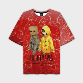 Мужская футболка oversize 3D с принтом Little   Nightmares       2 в Тюмени,  |  | Тематика изображения на принте: little nightmares | страшилка | страшная игра | ужас | хоррор
