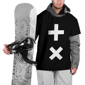 Накидка на куртку 3D с принтом Martin Garrix в Тюмени, 100% полиэстер |  | гаррикс | знаки | кресты | мартин | плюсы