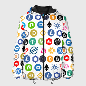 Мужская куртка 3D с принтом BITCOIN PATTERN | БИТКОИН(Z) в Санкт-Петербурге, ткань верха — 100% полиэстер, подклад — флис | прямой крой, подол и капюшон оформлены резинкой с фиксаторами, два кармана без застежек по бокам, один большой потайной карман на груди. Карман на груди застегивается на липучку | binance coin | bitcoin | blockchain | btc | cardano | crypto | ethereum | polkadot | tether | xrp | биткоин | блокчейн | валюта | деньги | криптовалюта | майнер | майнинг | паттерн | цифровая валюта | цифровое золото | эфир