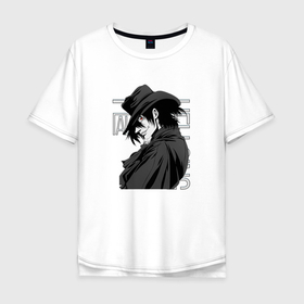 Мужская футболка хлопок Oversize с принтом Хеллсинг , 100% хлопок | свободный крой, круглый ворот, “спинка” длиннее передней части | alucard | hellsing | алукард | вампир | хеллсинг
