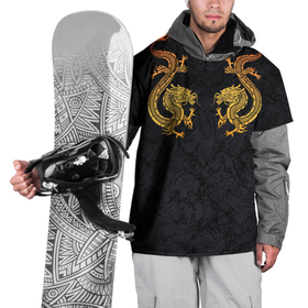 Накидка на куртку 3D с принтом GOLD CHINA DRAGONS , 100% полиэстер |  | Тематика изображения на принте: chine dragon | gold dragon | yellow dragon | без крыльев | желтый дракон | золотые драконы | китайский дракон