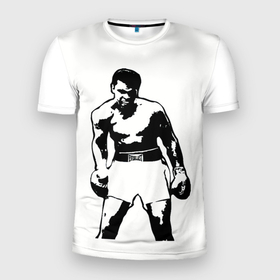 Мужская футболка 3D спортивная с принтом The Greatest (Muhammad Ali) в Новосибирске, 100% полиэстер с улучшенными характеристиками | приталенный силуэт, круглая горловина, широкие плечи, сужается к линии бедра | Тематика изображения на принте: ali | clay | mohammed | али | боец | боксер | величайший | возможность | искусства | касиус | клей | личность | мозайка | мотивация | мохаммед | мухамед | перчатки | сила | слова | спорт | темный | узор