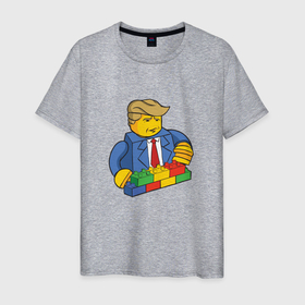 Мужская футболка хлопок с принтом Lego Donald Trump - Президент Дональд Трамп конструктор в Екатеринбурге, 100% хлопок | прямой крой, круглый вырез горловины, длина до линии бедер, слегка спущенное плечо. | Тематика изображения на принте: 45 президент | america | president | united states | usa | америка | байден | выборы | демократия | демократы | дональд трамп | конструктор | лего | миллионер | президент | прикол | республиканец | республиканцы