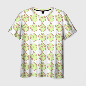 Мужская футболка 3D с принтом счастливые лягушки , 100% полиэфир | прямой крой, круглый вырез горловины, длина до линии бедер | животные | лягушка | милота | природа