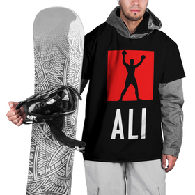 Накидка на куртку 3D с принтом Muhammad Ali в Белгороде, 100% полиэстер |  | Тематика изображения на принте: muhammad ali бокс легенда ринг чемпион