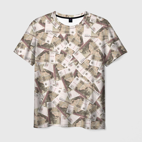 Мужская футболка 3D с принтом ОЧЕНЬ ДОРОГОЙ в Белгороде, 100% полиэфир | прямой крой, круглый вырез горловины, длина до линии бедер | 100 | 1000 | 200 | 500 | 5000 | dollar | euro | ruble | бабки | богатство | деньги | доллары | евро | купюры | рубли