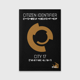 Обложка для паспорта матовая кожа с принтом CITIZEN IDENTIFIER , натуральная матовая кожа | размер 19,3 х 13,7 см; прозрачные пластиковые крепления | city 17 | combine | half life alyx | альянс | халф лайф аликс